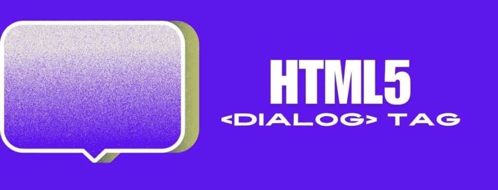 HTML dialog tag